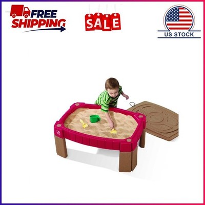 Step2 Naturally Playful Kids Sand and Water Activity Table with Umbrella