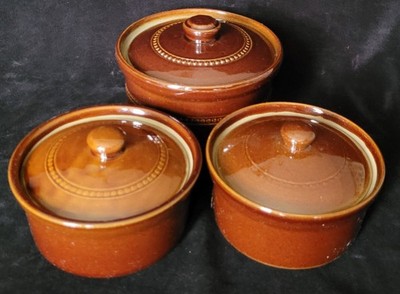 3 Pearsons of Chesterfield Kasserolle - 2 einzelne, eine 2 Personen 13 cm, 15 cm