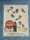 Coca-Cola Harlem Globetrotters Poster REPRINT 8.5" x 11" Vintage Soda Coke Ad