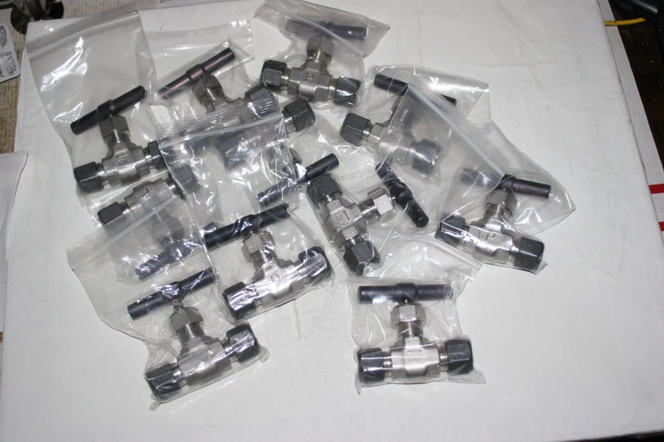 1/2" Tube 316ss Needle Valve (5000 Psi) Parker 8Z-V8LR-SS - Image 4 of 4