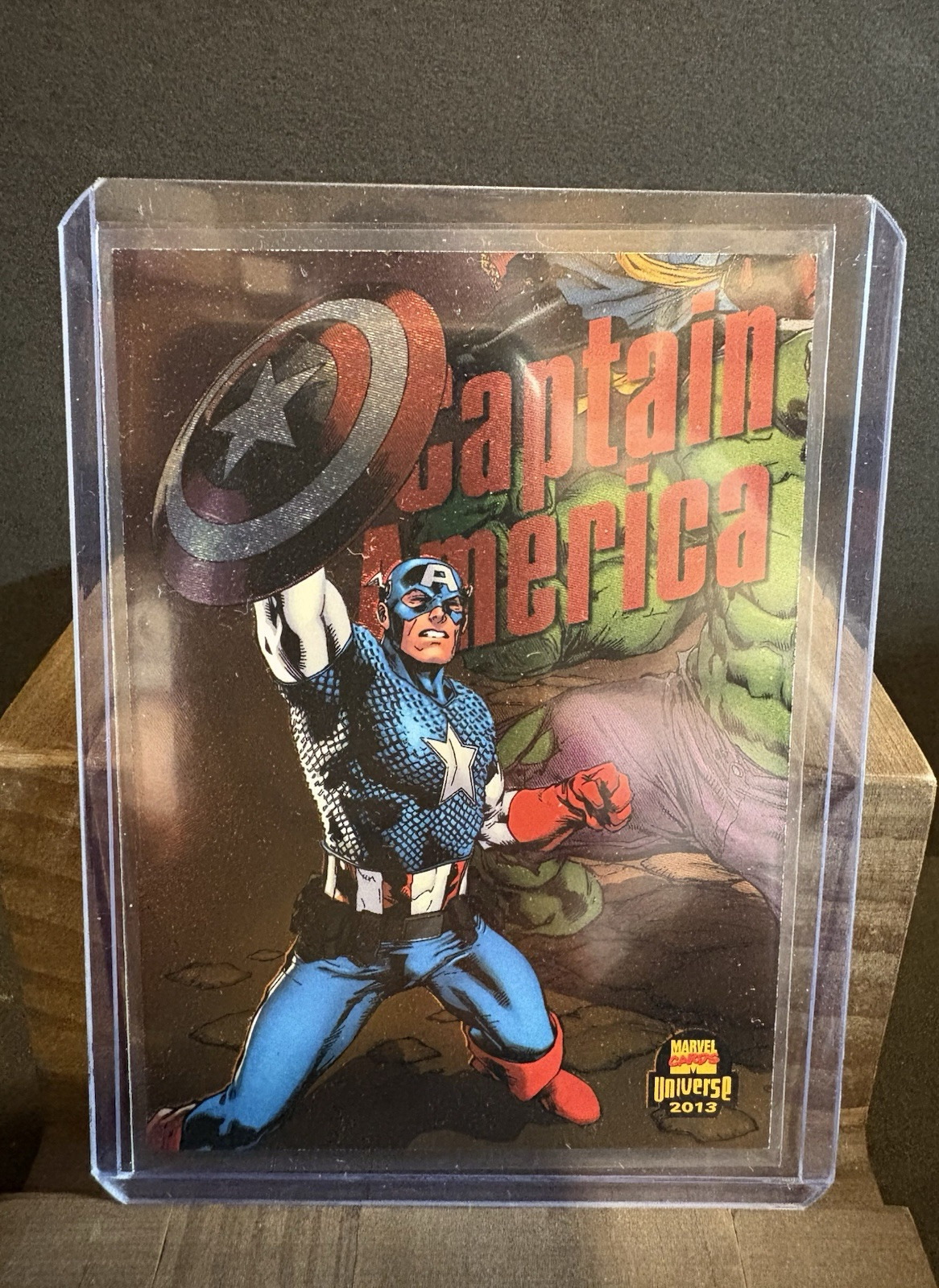 2013 Marvel Fleer Retro Power Blast Captain America #4 Of 29 Pack Fresh Pull