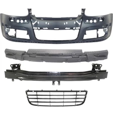 Front Bumper Cover Kit For 2005-2010 Volkswagen Jetta with Bumper Grille