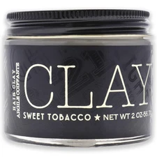 18.21 Man Made Clay Sweet Tobacco 2 oz Jar Styling Paste Strengthens Conditions