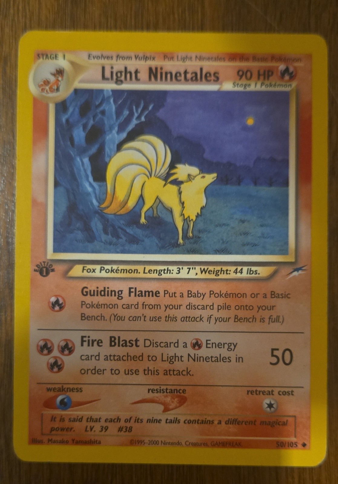Light Ninetales 50/105 Neo Destiny Regular
