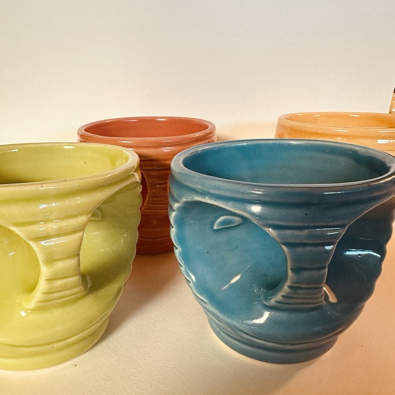 Tiki Joe coffee mug set of 4  original box Tiki Farm 2012 a little bit Tiki Bob