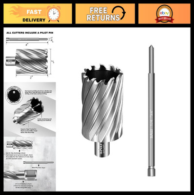 2'' Annular Cutter with Weldon Shank 3/4'' - 2'' Cutting Depth Mag Drill Bit HSS