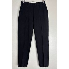 Everlane Black Knit Pintuck Tapered Pants Women Small Pull On Elastic Waist 2952