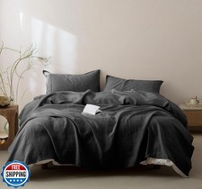 Talasily 100 French Pure Linen Sheets Set King Size,Oeko-TEX Cer