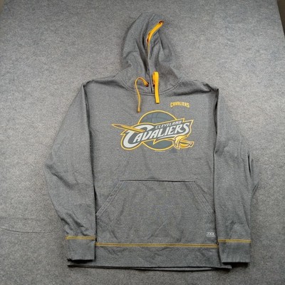 Cleveland Cavaliers Hoodie Mens Medium Gray NBA Basketball Sweatshirt Sweater
