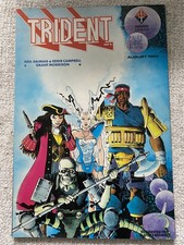 TRIDENT #1 Neil Gaiman Grant Morrison Trident Comics 1989 VF/NM