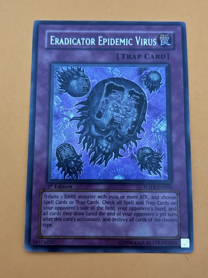 Yugioh Eradicator Epidemic Virus FOTB-EN068 Secret Rare 1st Edition NM Near Mint - Image 3 of 4