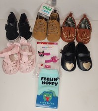 Lot of 5 Baby Infant Girl Shoes Size 3-6 Months Vans Carters
