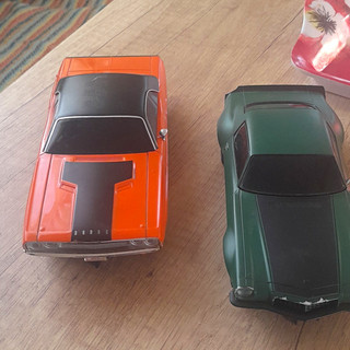Hornby Dodge Charger Analogue Slot Cars C211 Orange & Black