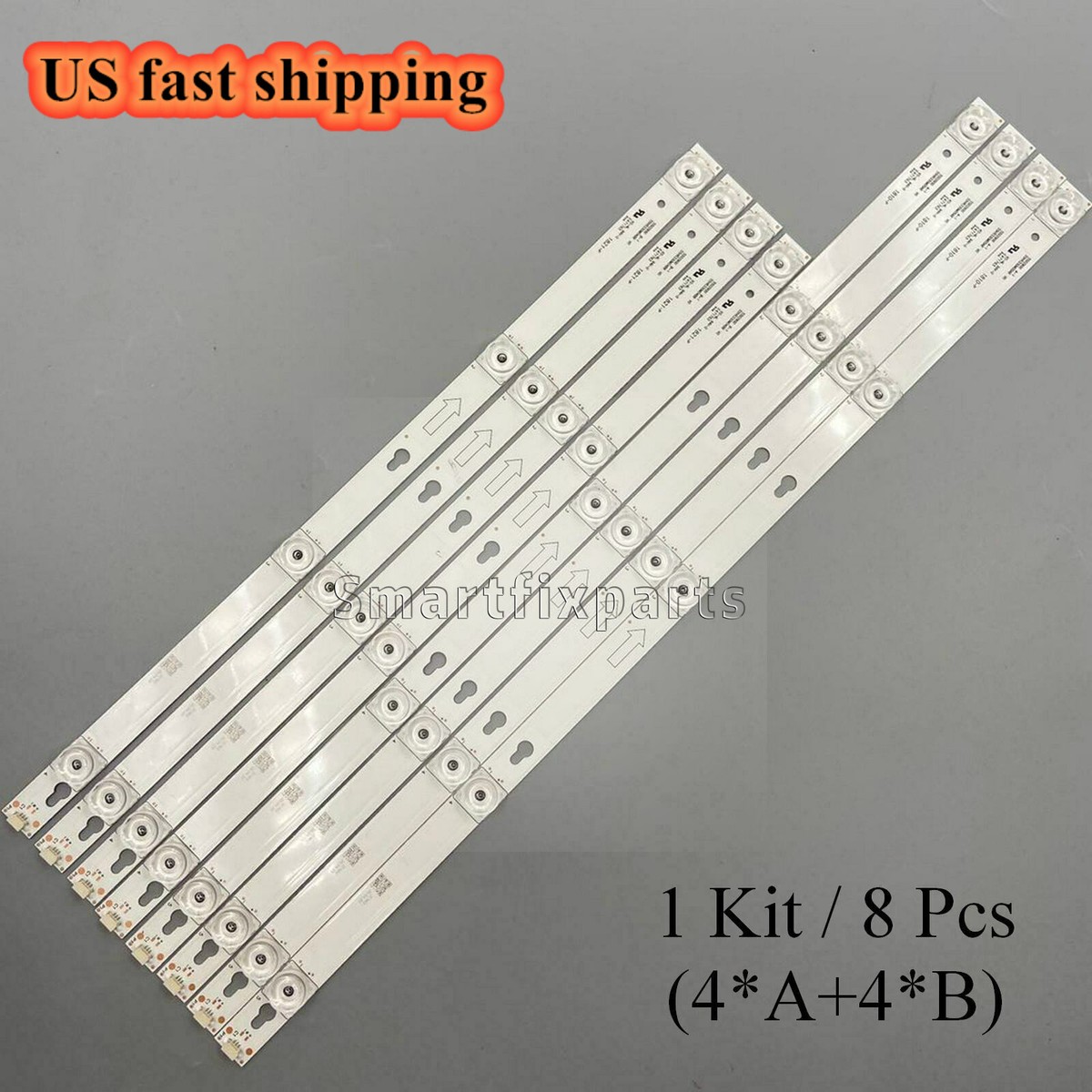 Unbranded TV LED Strip Set Full LED Backlight Strip Kit For TCL 55S405, 55S403, 55S401 TVs – Model TOT_55D2900, Compatible With 4C-LB5504-ZM LED Backlight Strips