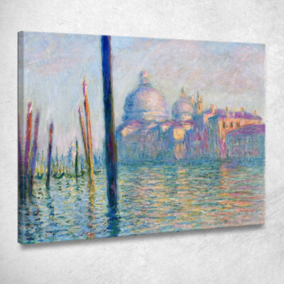 Il Canal Grande A Venezia 1908 Claude Monet, mnt74 Gemälde auf Leinwand gedruckt