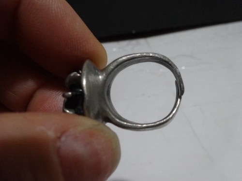 Anello maschera astratta Bali in argento misura 8-10 - Foto 10 di 10