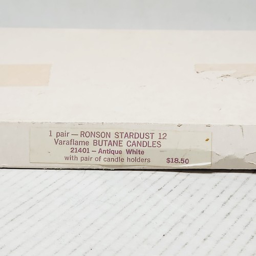 Ronson Stardust 12 Varaflame Vintage Butan Kerzenständer Paar verstellbar MCM Pro - Bild 15 von 15