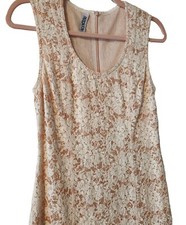 Anthropologie Gregory Parkinson Dress 6 Sleeveless Lace Lined Spring Feminine