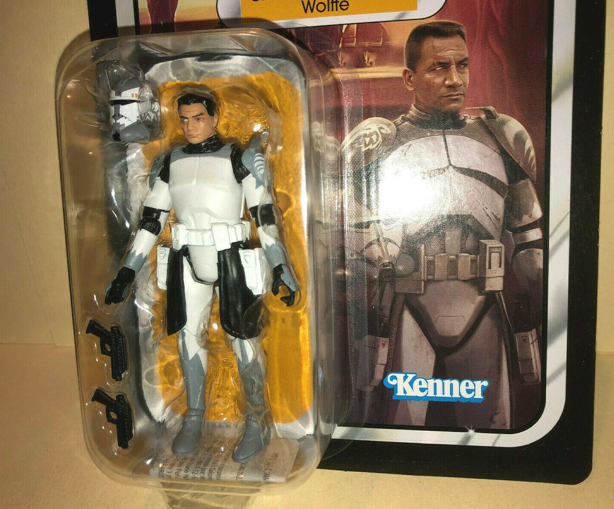 Commander Wolffe Star Clone Wars Vintage figure trooper toy Kenner 