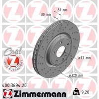 2X Bremsscheibe Vorne Ø320 Mm InnenbelüFtet Gelocht FüR Mercedes Gla-Klasse