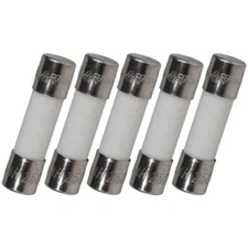 Pack of 5, Witonics 4A 250V, 5x20mm Slow Blow Ceramic Fuse, T4a 4 amp