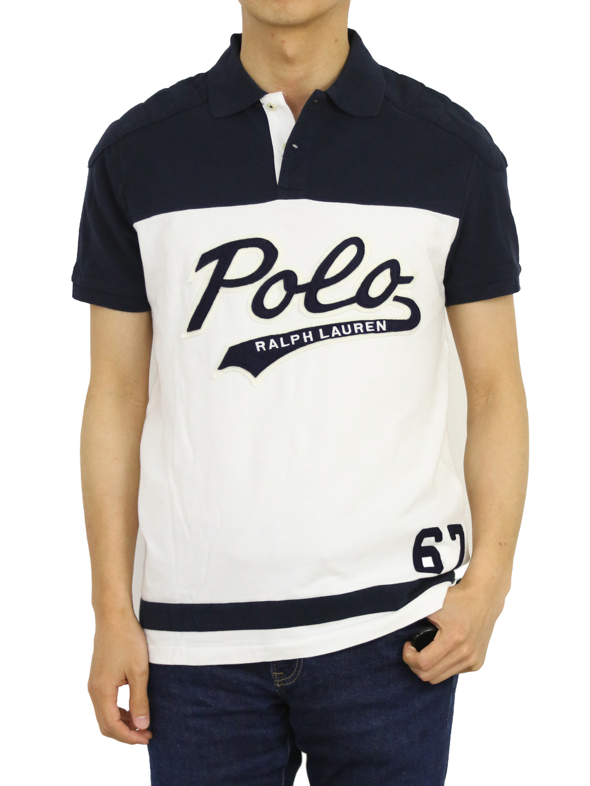 Рубашка поло Polo Ralph Lauren с коротким рукавом на заказ, приталенная рубашка поло с надписью Polo cursive