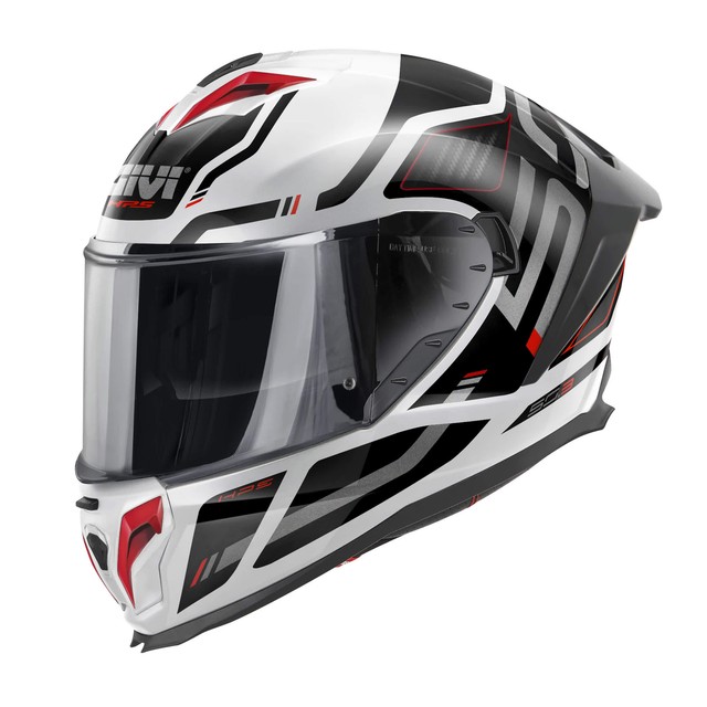 Casque Intégral GIVI 50.3 Quasar Blanc Noir Rouge