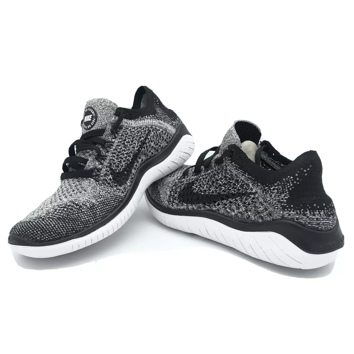 Nike Flyknit 2018 Oreo Black White Women&#039;s Running Shoes 942839-101 | eBay