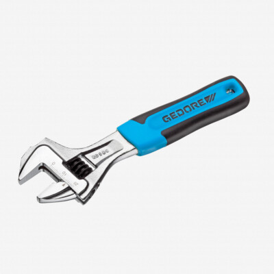 Gedore 60 S 8 JC Adjustable spanner, open end, chrome-plated with 2C-handle