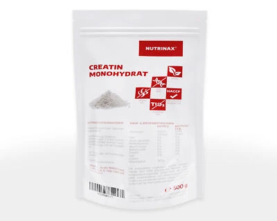 NUTRINAX Creatin Monohydrat - 1000g - vegan - 200 mesh- ohne Zusätze - Creatinmonohydrat