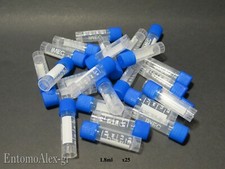 provette graduate Polipropilene 1.8ml x10 x25 fiale plastica tappo vite analisi 