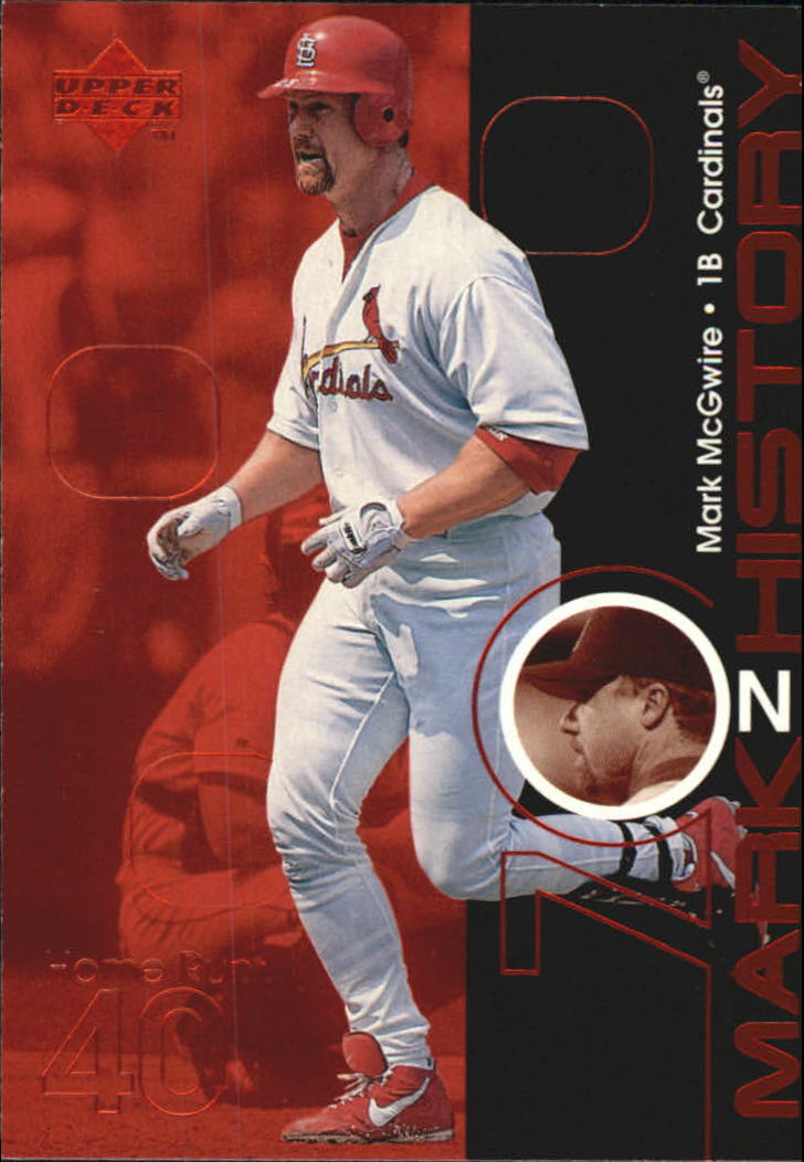 1999 Upper Deck Challengers for 70 Mark on History #M9 Mark McGwire 40 - NM-MT