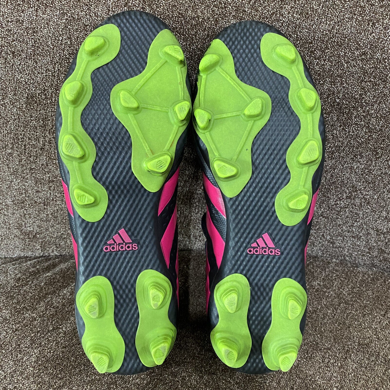 Adidas SOCCER CLEATS Size 7.5 Men's Black Pink green PRB 698001 NICE