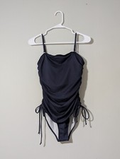 Women's Blue One Piece Swimsuit Size Medium with Tummy Control
