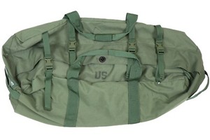 Improved Military Sea Bag US Army Duffle Sack Deployment Pack Green Side Zipper