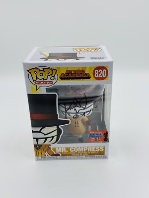 Kent Williams MY HERO ACADEMIA Mr. Compress Nycc SIGNED FUNKO POP