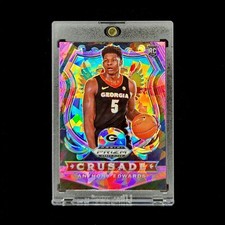 Anthony Edwards RC 2020-21 Prizm Draft Picks Crusade Pink Cracked Ice Rookie #81