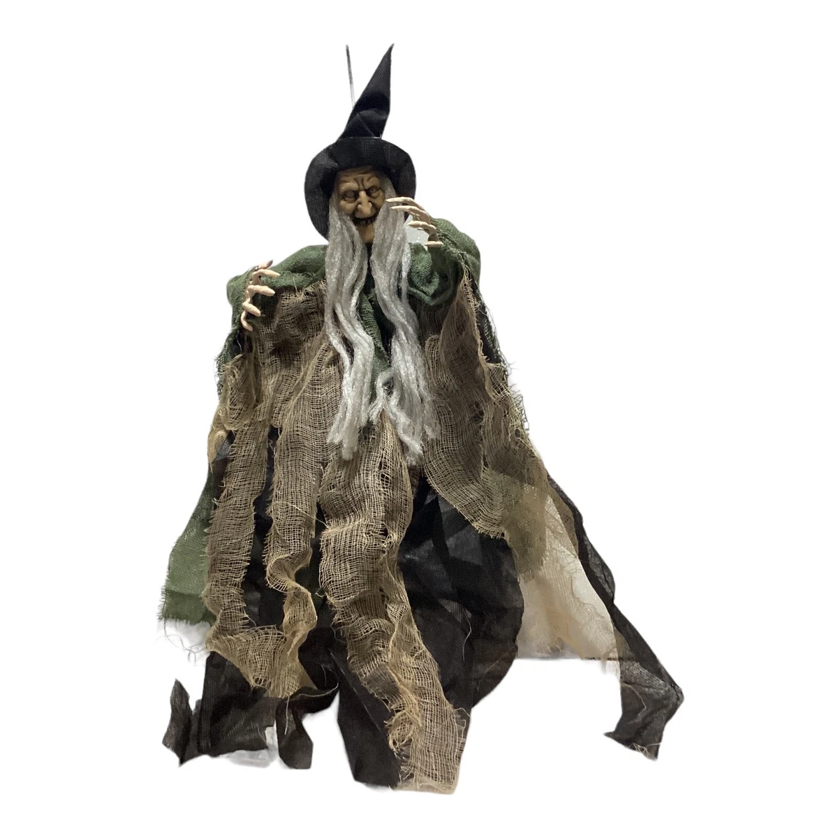 Strega Parlante Per Halloween – Decorazione Da Esterno Con Sensore Di Movimento E Occhi LED