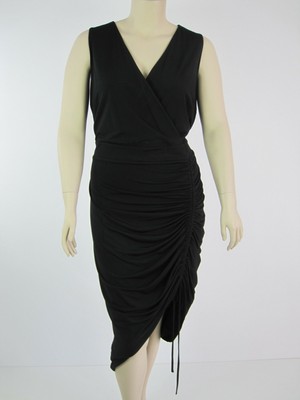 black jersey bodycon dress