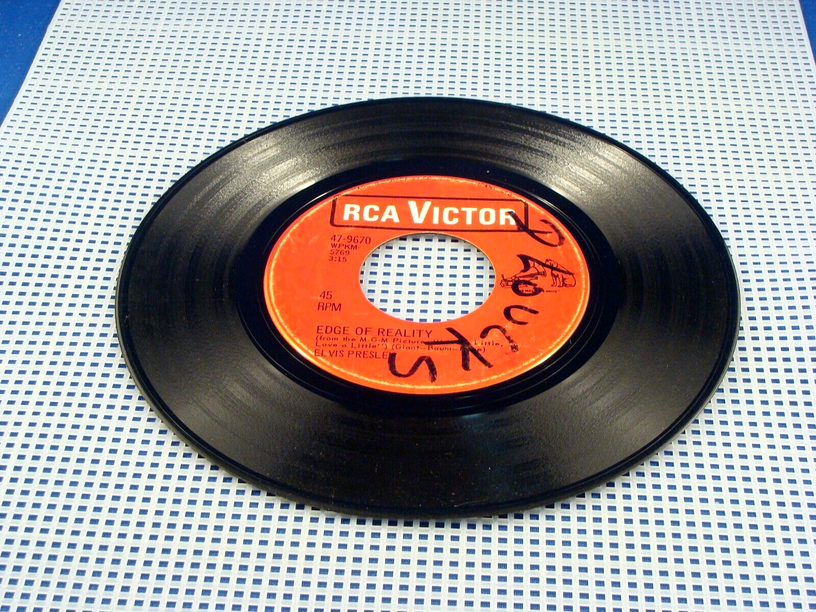ELVIS PRESLEY- If I Can Dream / Edge Of Reality - 1968 VG+ Canada Press ...