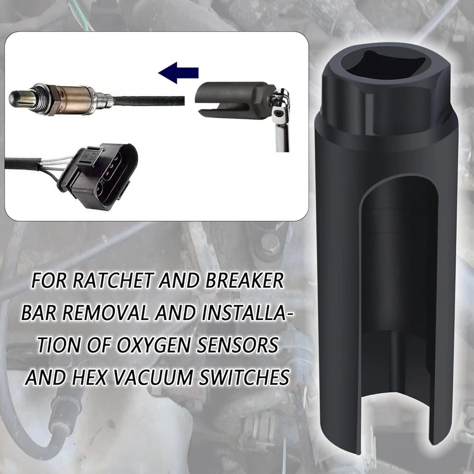 Herramienta de desmontaje de funda sensor de oxígeno para automóvil de 1 pieza universal de 7/8 pulgadas  Foto 4 de 4