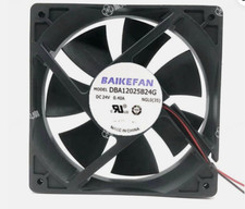 one BAIKEFAN Fan DBA12025B24G DC24V 0.40A 12025 12CM 2 Wire cooling fan
