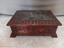 ANTICO BAULETTO - CASSA IN LEGNO DECORATO