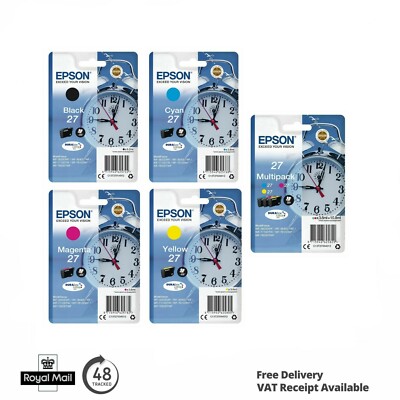 Epson 27 CMYK Original Tintenpatronen für Workforce WF-7710DWF WF-7610DWF Posten