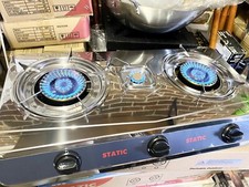 Brand new 3burner Steel panel 13.68MJ LPG stove or cooktop + 2m hose & regulator