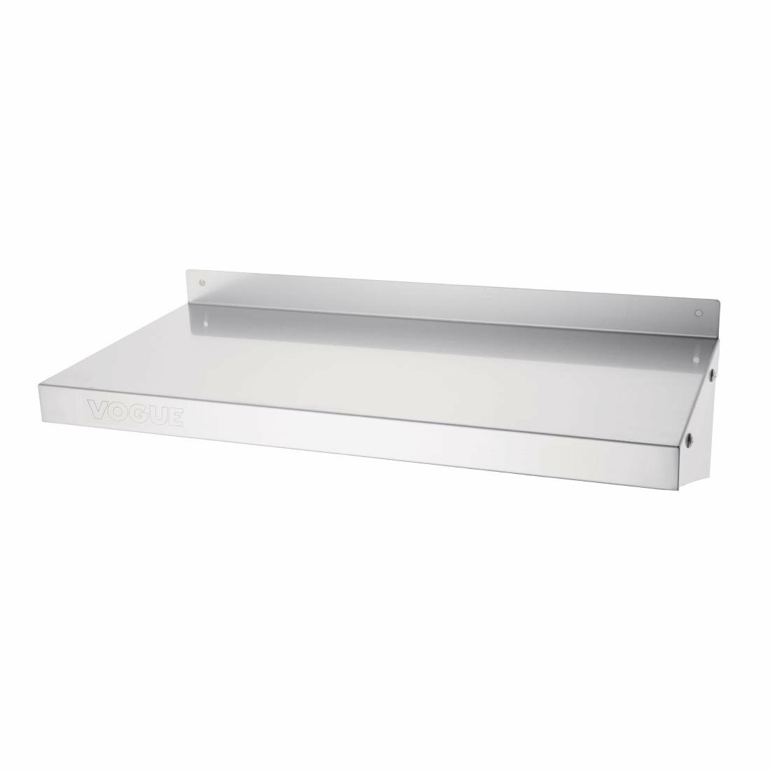 Vogue Stainless Steel Kitchen Shelf 600mm x 300mm inc. Brackets  Y749 Catering
