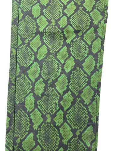 Pantaloni alla caviglia dritti Michael Kors taglia 8 pitone diamante 30""Wx28""In - Foto 24 di 24
