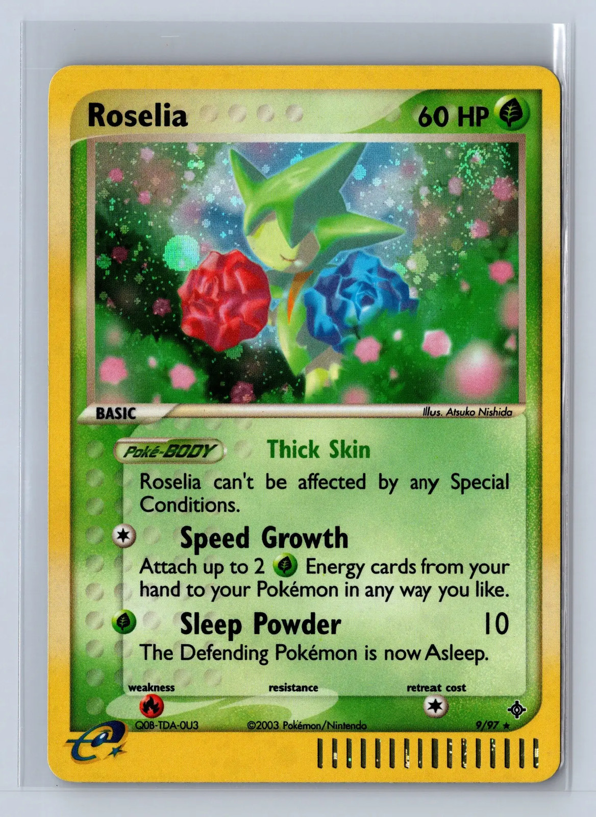 2004 Pokemon EX Dragon Holo Roselia #9/97