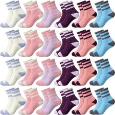 18 pairs of fuzzy socks