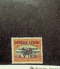BOLIVIEN SC C16 LH AUSGABE VON 1930 - ZEPPELINAUFDRUCK - (RM26)